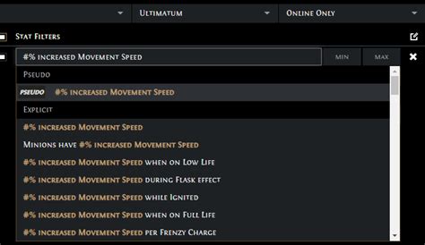 poe move all stacks|Movement speed .